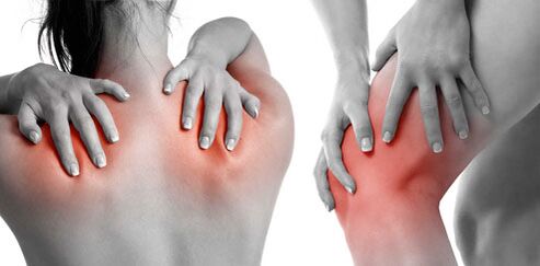 Joint pain due to arthritis and arthrosis